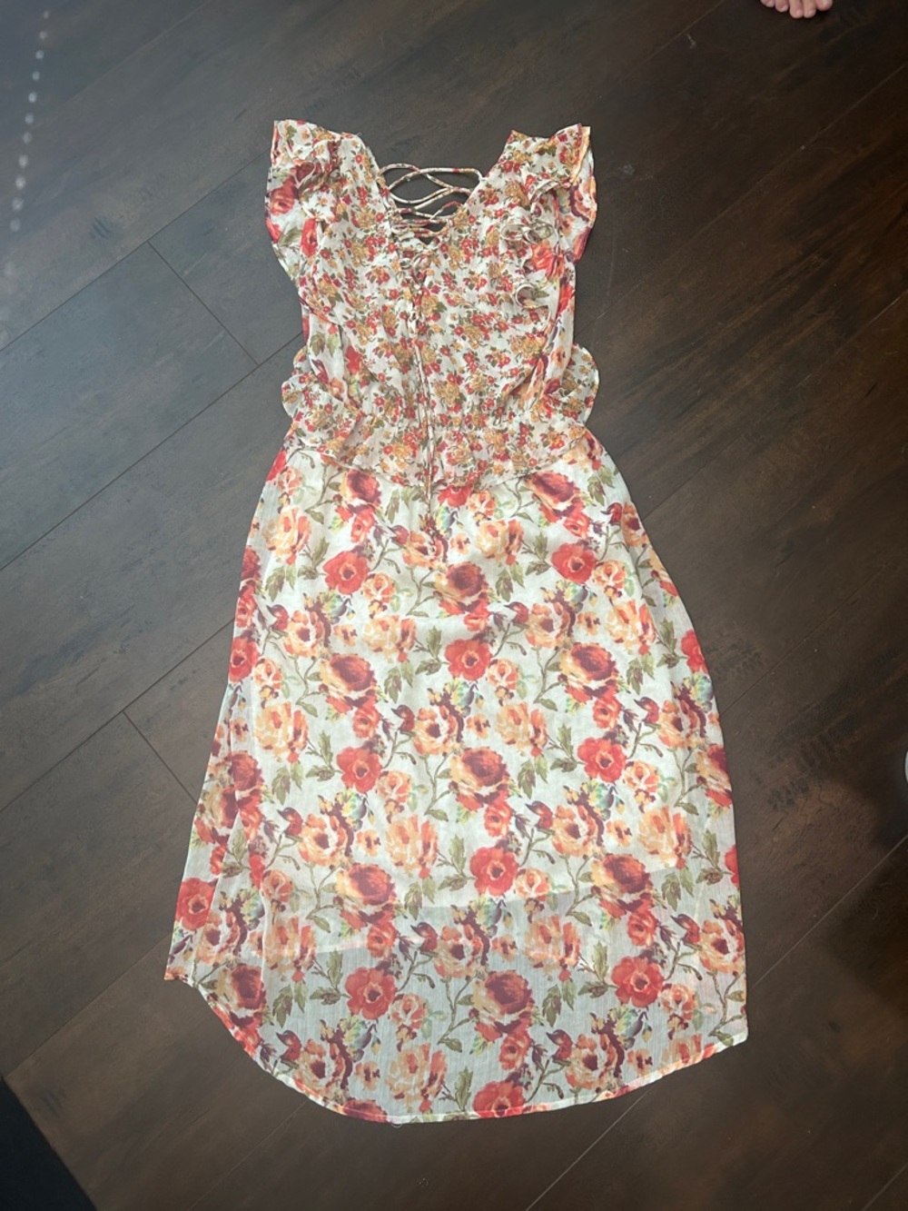 high low floral dress from the Dress Barn, never worn before size S - Picture 3 of 4